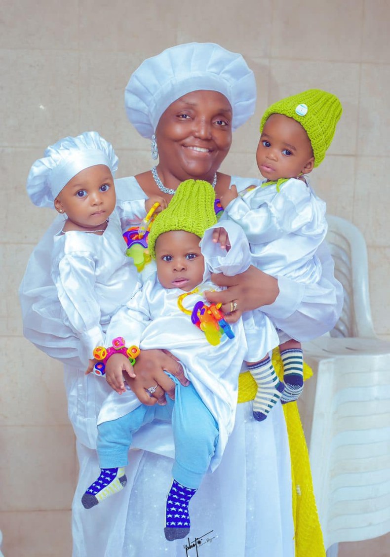 Nigerian woman gives birth to triplets after 17 years of waiting 