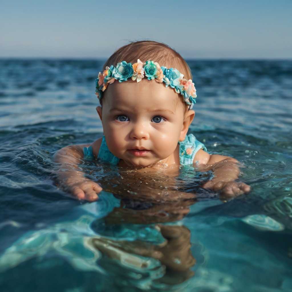 A Baby’s First Swim in the Sea: A Day of Great Joy