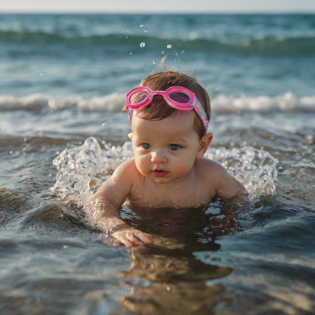 A Baby’s First Swim in the Sea: A Day of Great Joy
