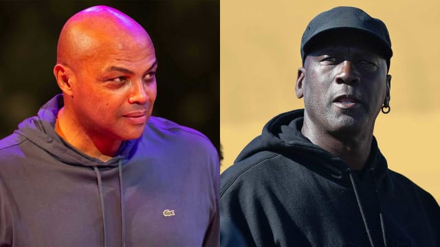 NBA legends and Hall of Famers Charles Barkley and Michael Jordan