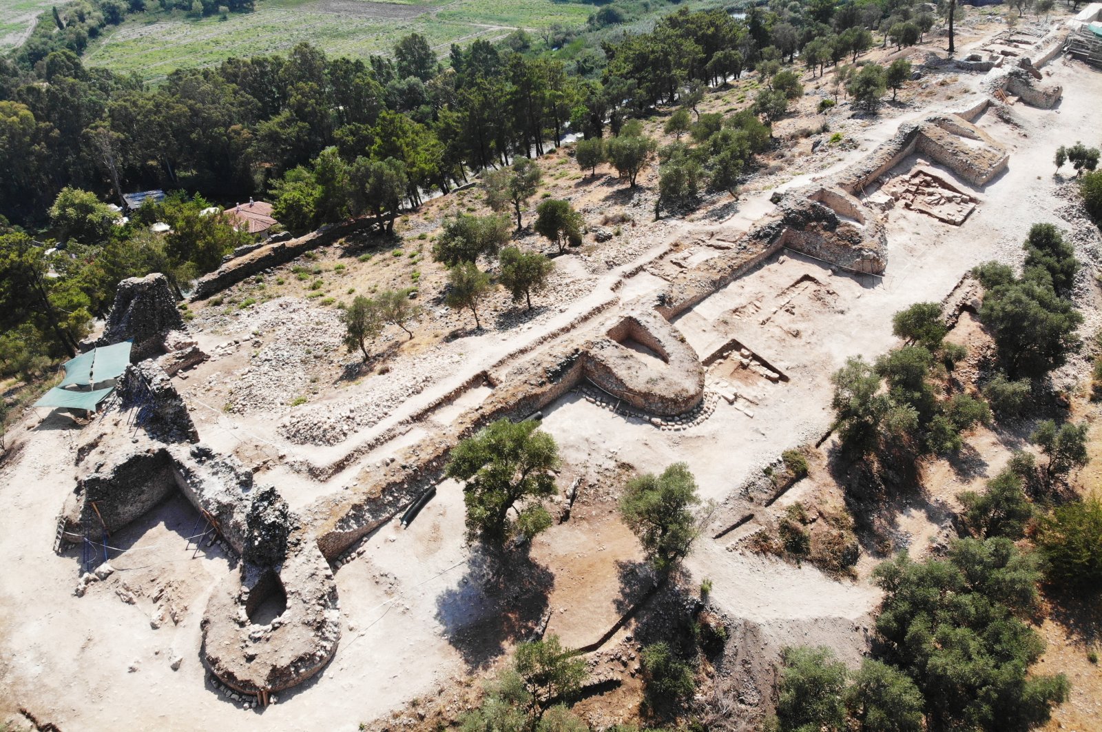 Turkish Archaeologists Find Byzantine Castle at Akyaka, Western Turkey Turkish Archaeologists Find Byzantine Castle at Akyaka, Western Turkey
