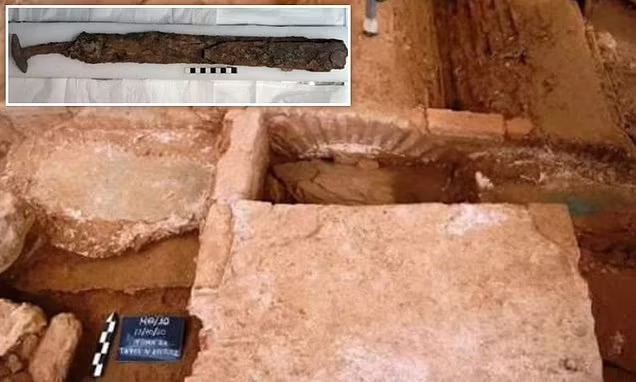 ‘Folded’ iron sword found in a Roman soldier’s grave was part of a pagan ritual￼