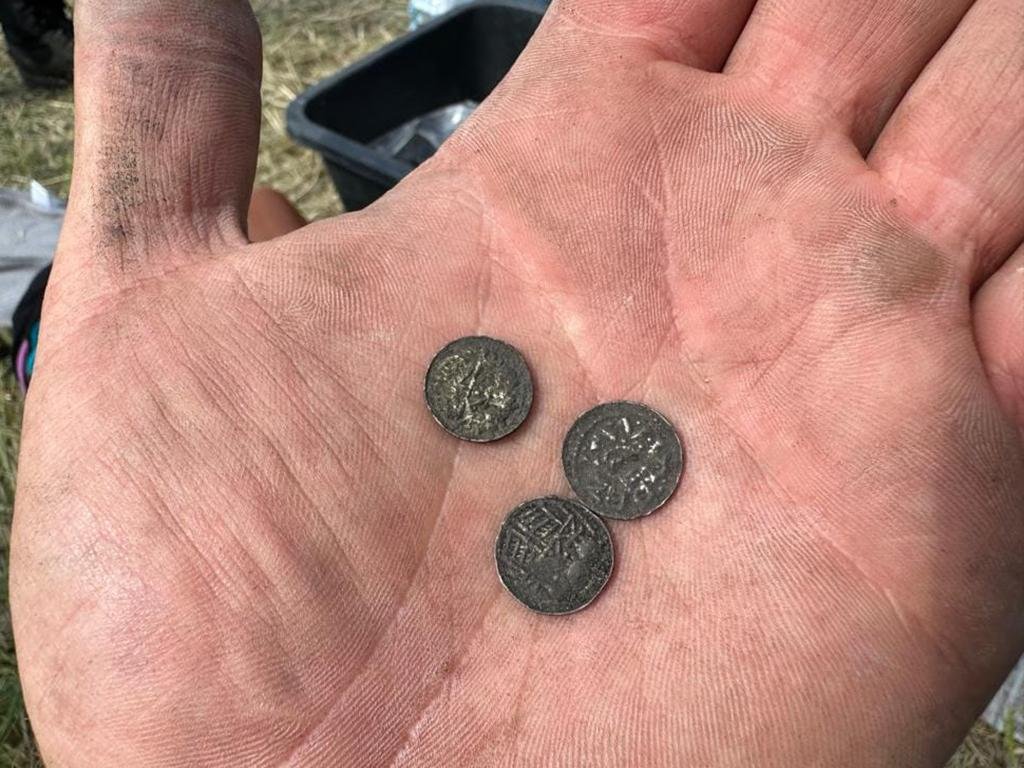 1,000-year-old coins and Roman fibula unearthed at medieval fortress in Poland