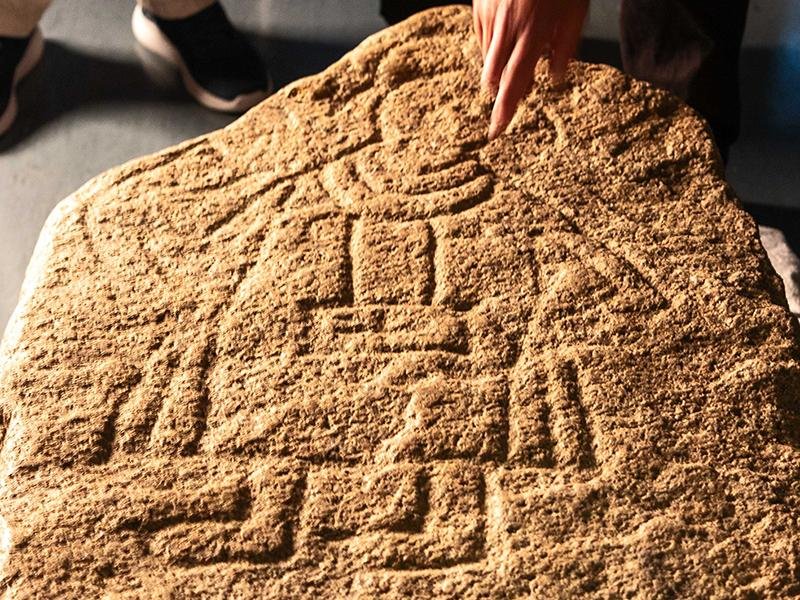 Rare 12th-century picture stone with Christian figure depiction uncovered in Germany