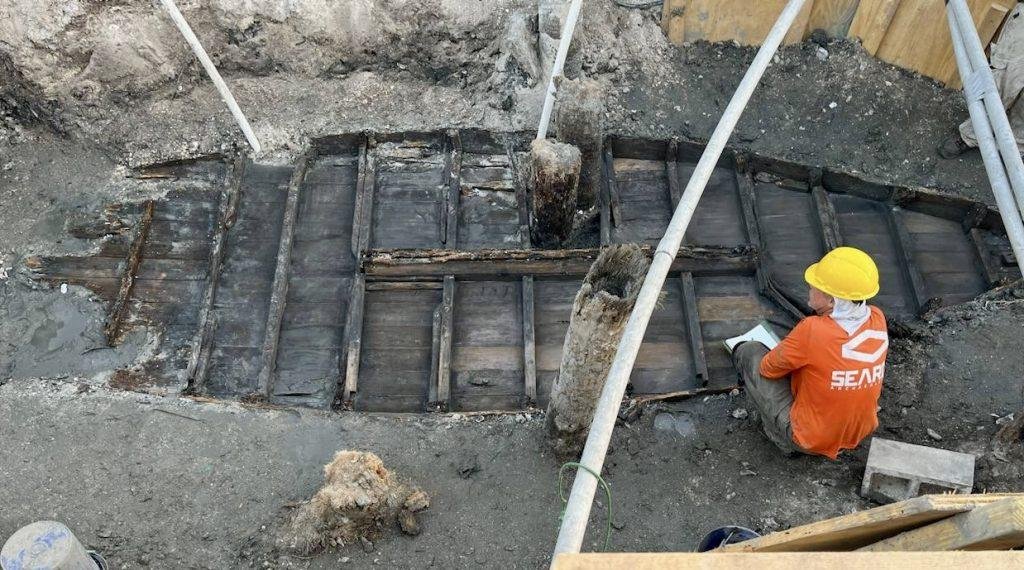 Workers unearth 19th-century shipwreck in St. Augustine, Florida