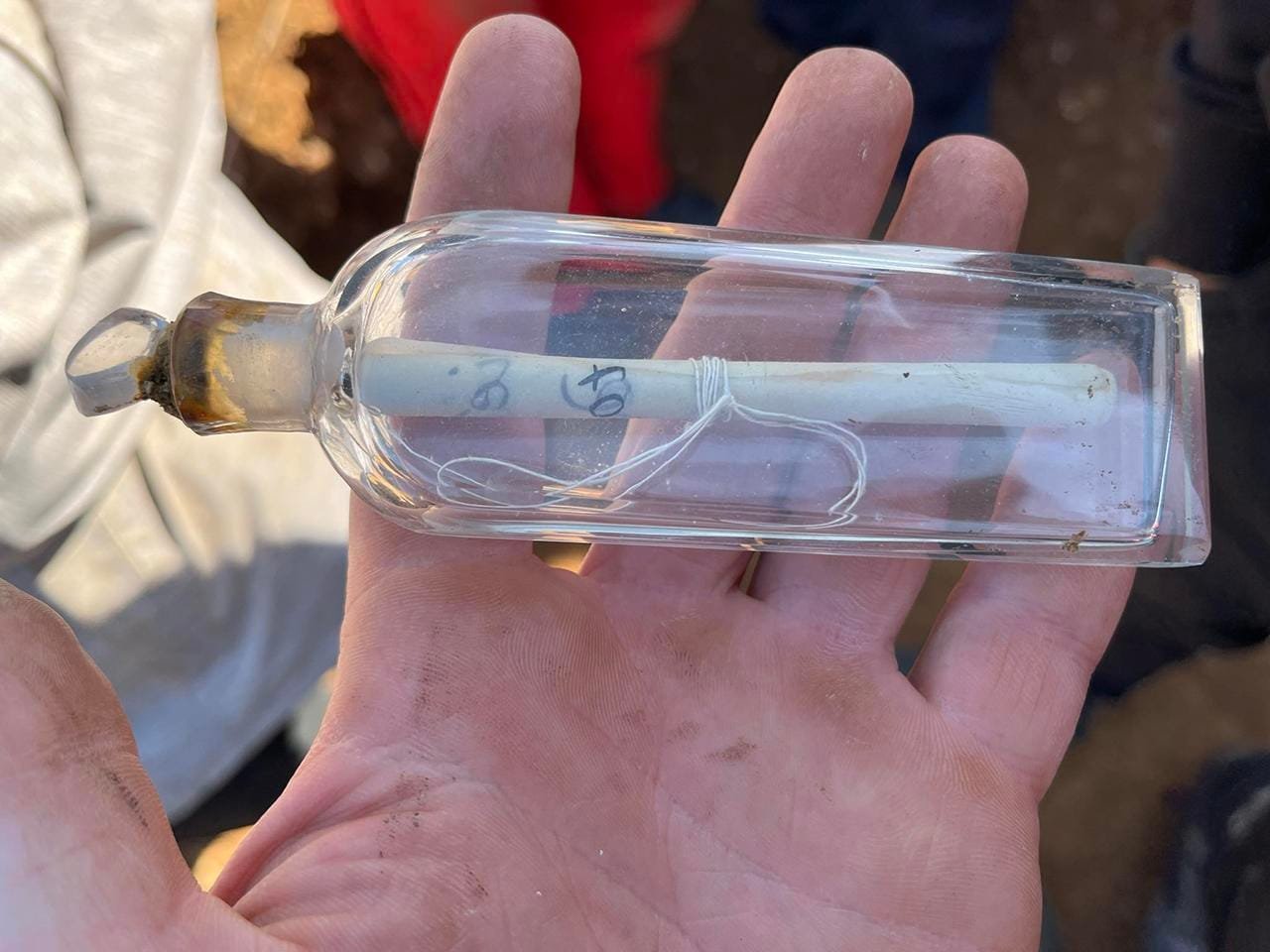 200-year-old message discovered in bottle during archaeological dig in France