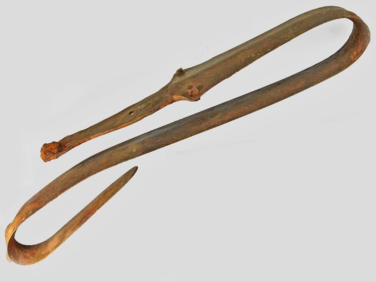 2,500 years old bent sword from the Bronze Age discovered in Denmark