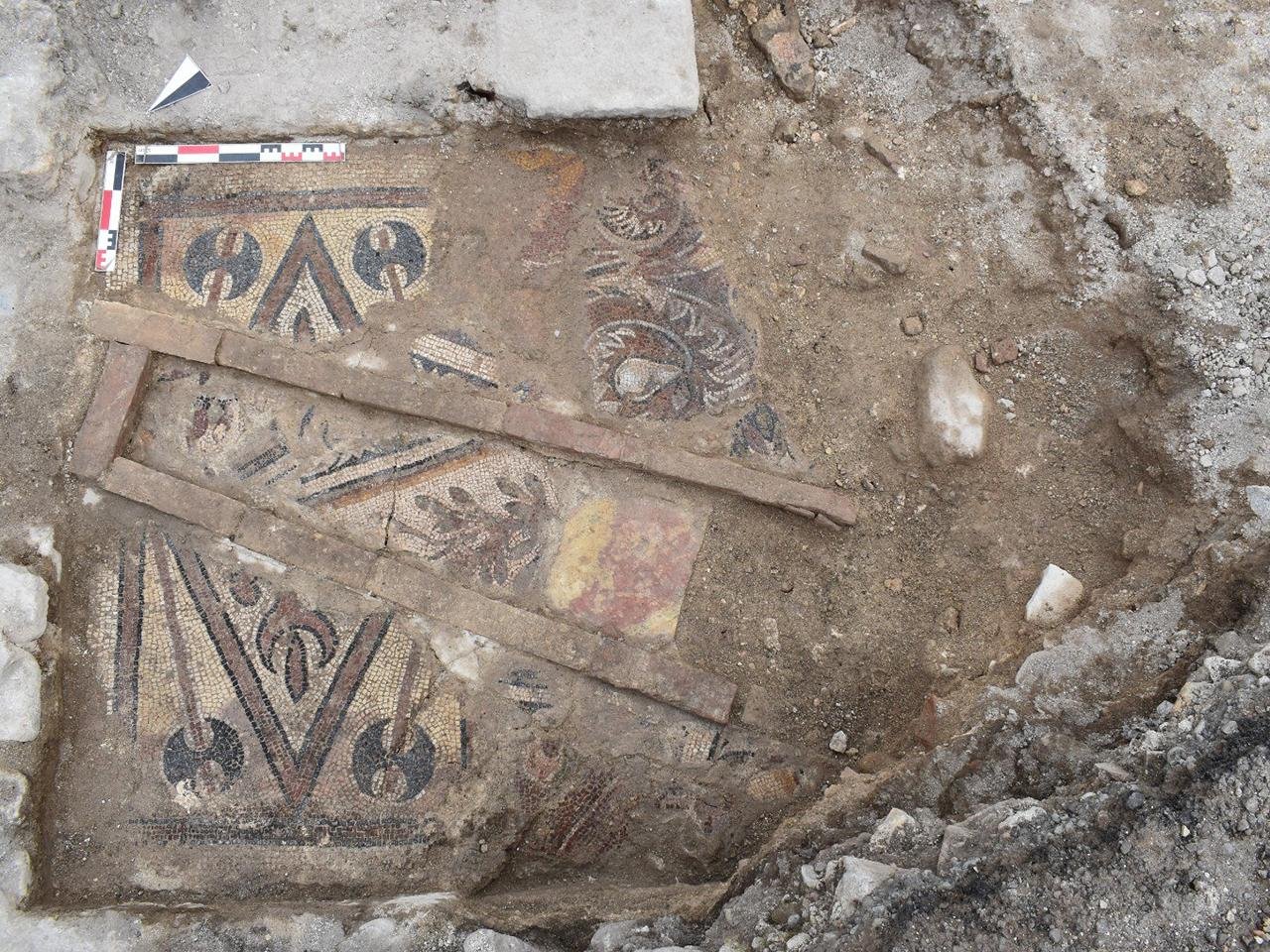 Early Byzantine floor mosaic unearthed in St Constantine and Helena Monastery Church in Turkey