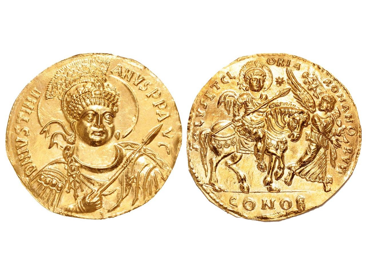 Archaeologists found gold coins from the time of Justinian the Great in Bulgaria