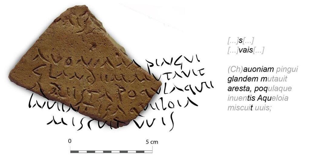 Virgil quote found engraved on 1,800-year-old Roman amphora Virgil quote found engraved on 1,800-year-old Roman amphora