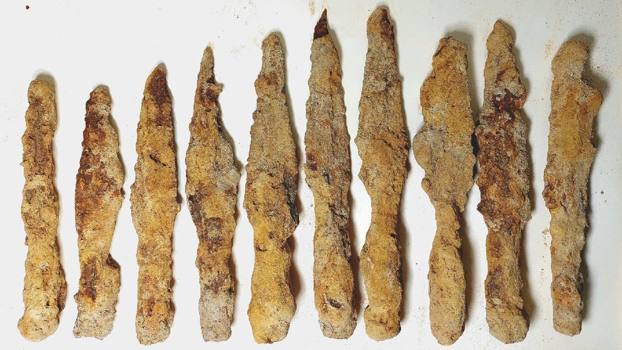 Ancient barbarian weapons unearthed in Hrubieszów State in Poland