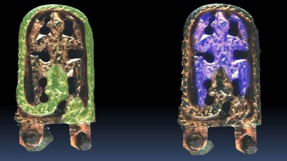 Czech archaeologists unearth unique bronze belt buckle from early Middle Ages