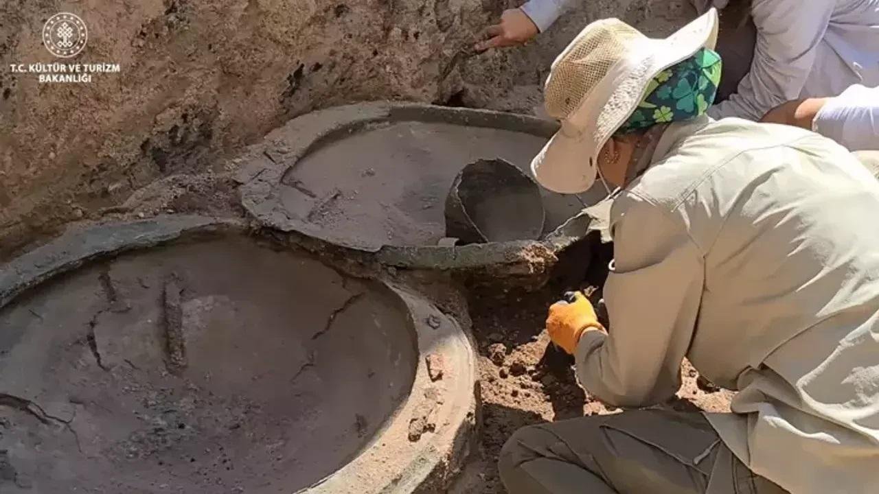 Bronze shields and helmet dedicated to Haldi discovered in ancient Urartian castle in Turkey