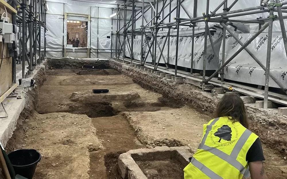 Excavations at Exeter Cathedral reveal crypt and bishops’ tombs