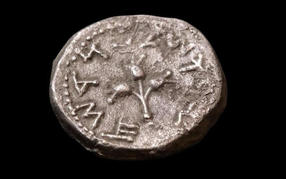 Rare coin from first Jewish revolt against Roman empire found in desert cave