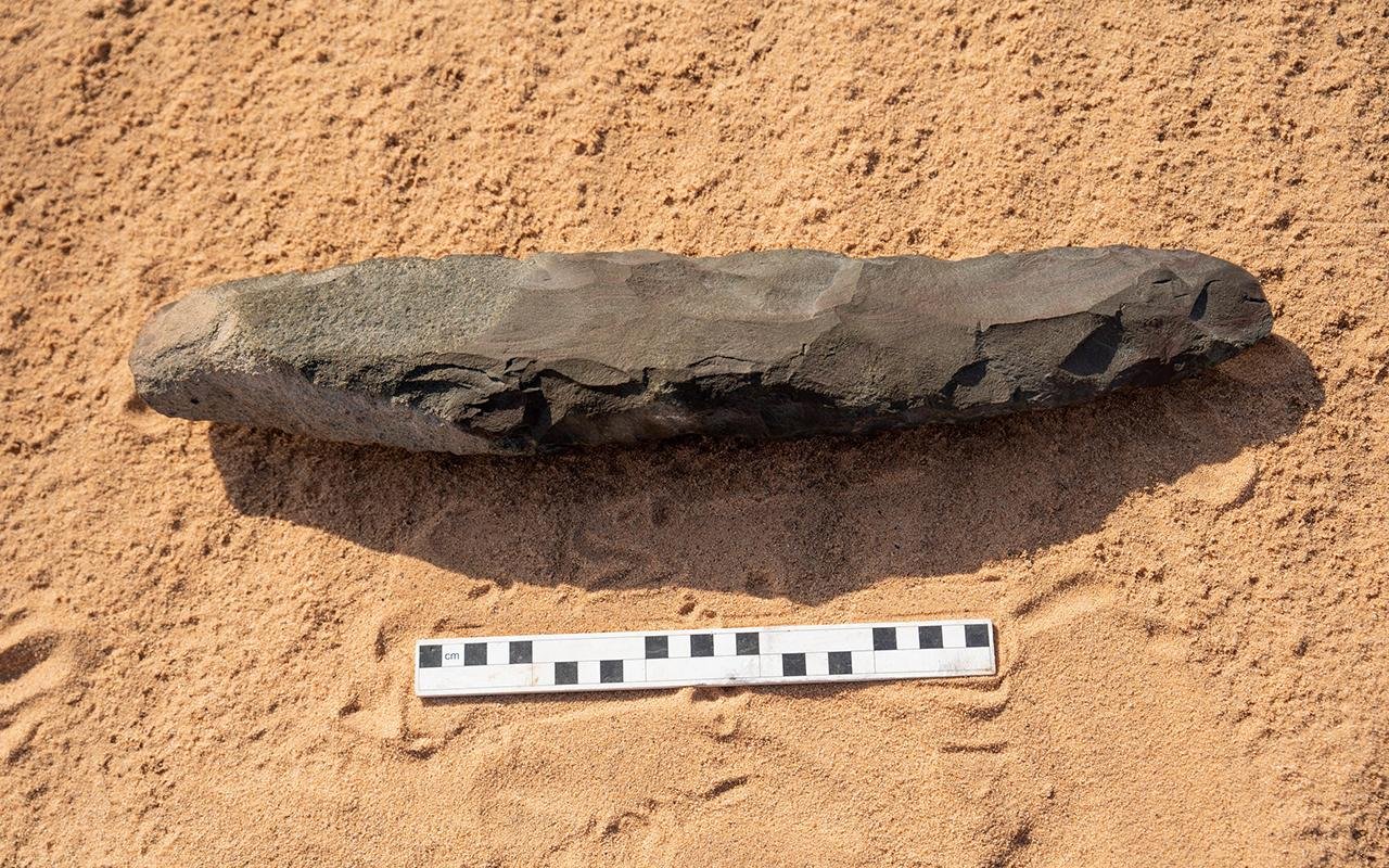 Giant 200,000-year-old hand axe discovered in Saudi Arabia