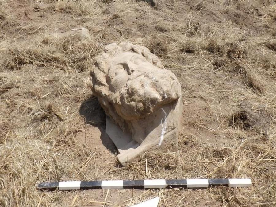 Marble head of Zeus unearthed in ancient city of Aphrodisias