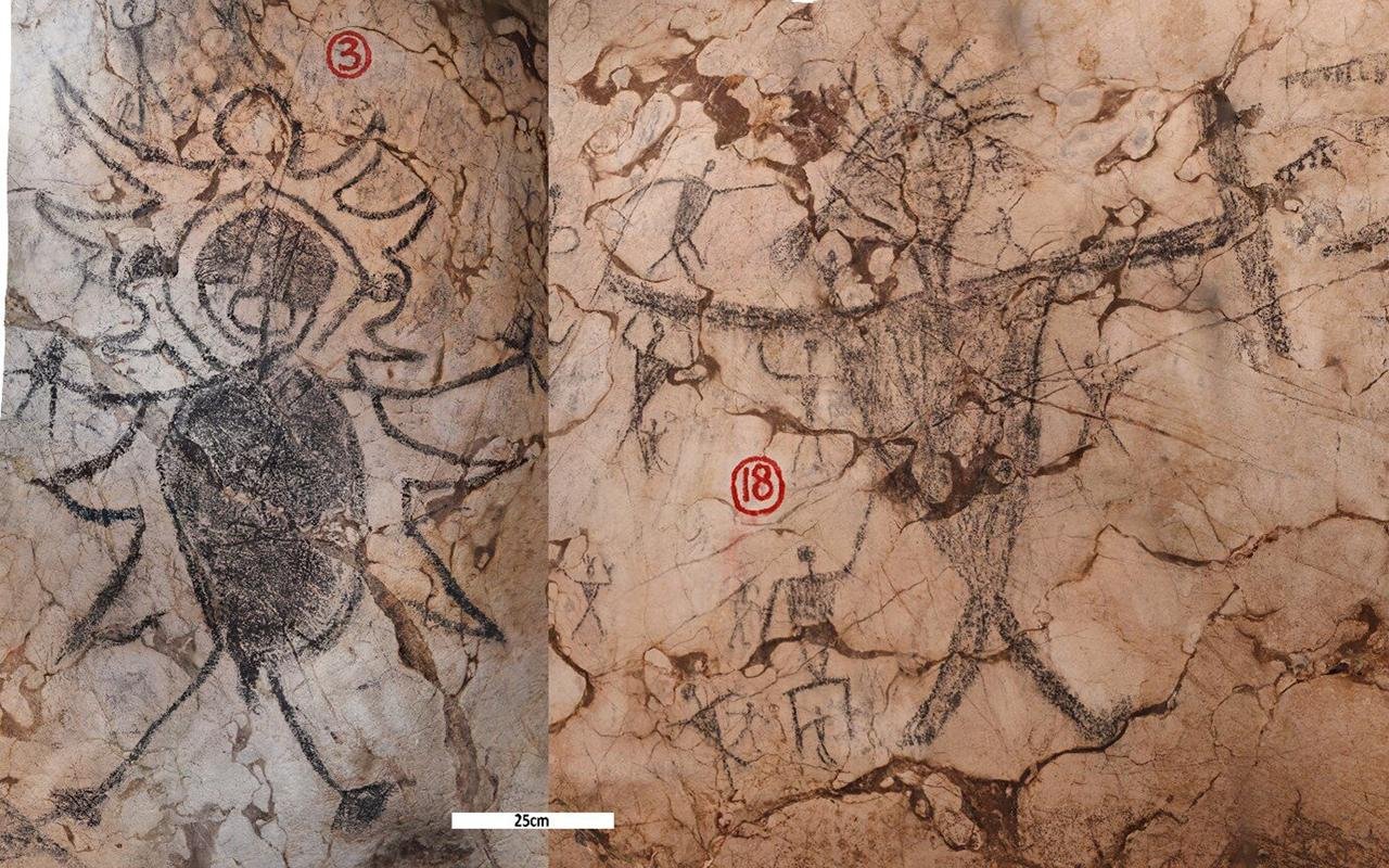 Malaysian cave paintings: ancient depictions of conflict and courage