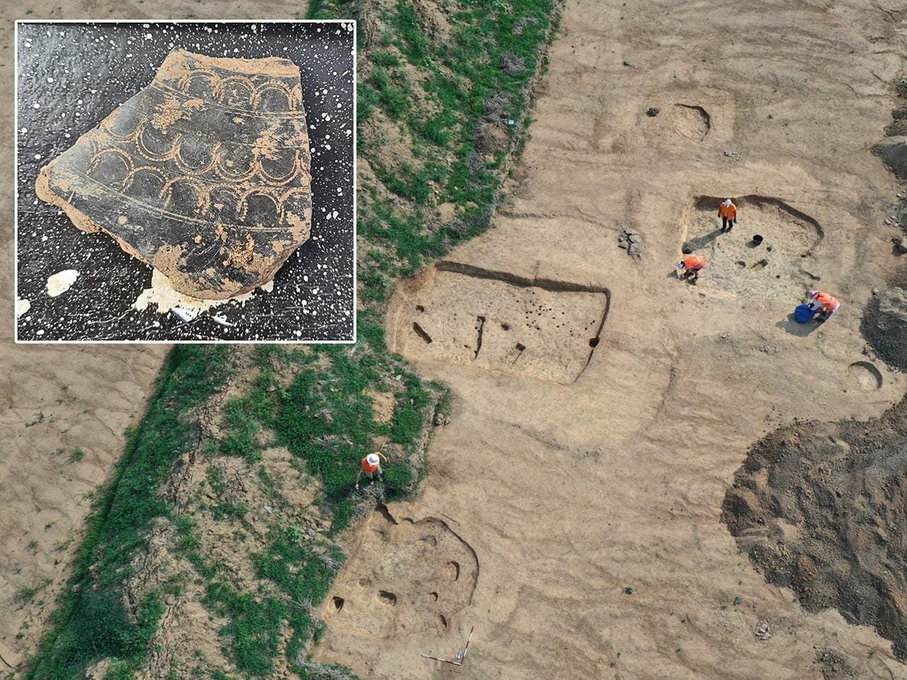 Archaeologists uncover 7,000-year-old settlement near Prague during road construction