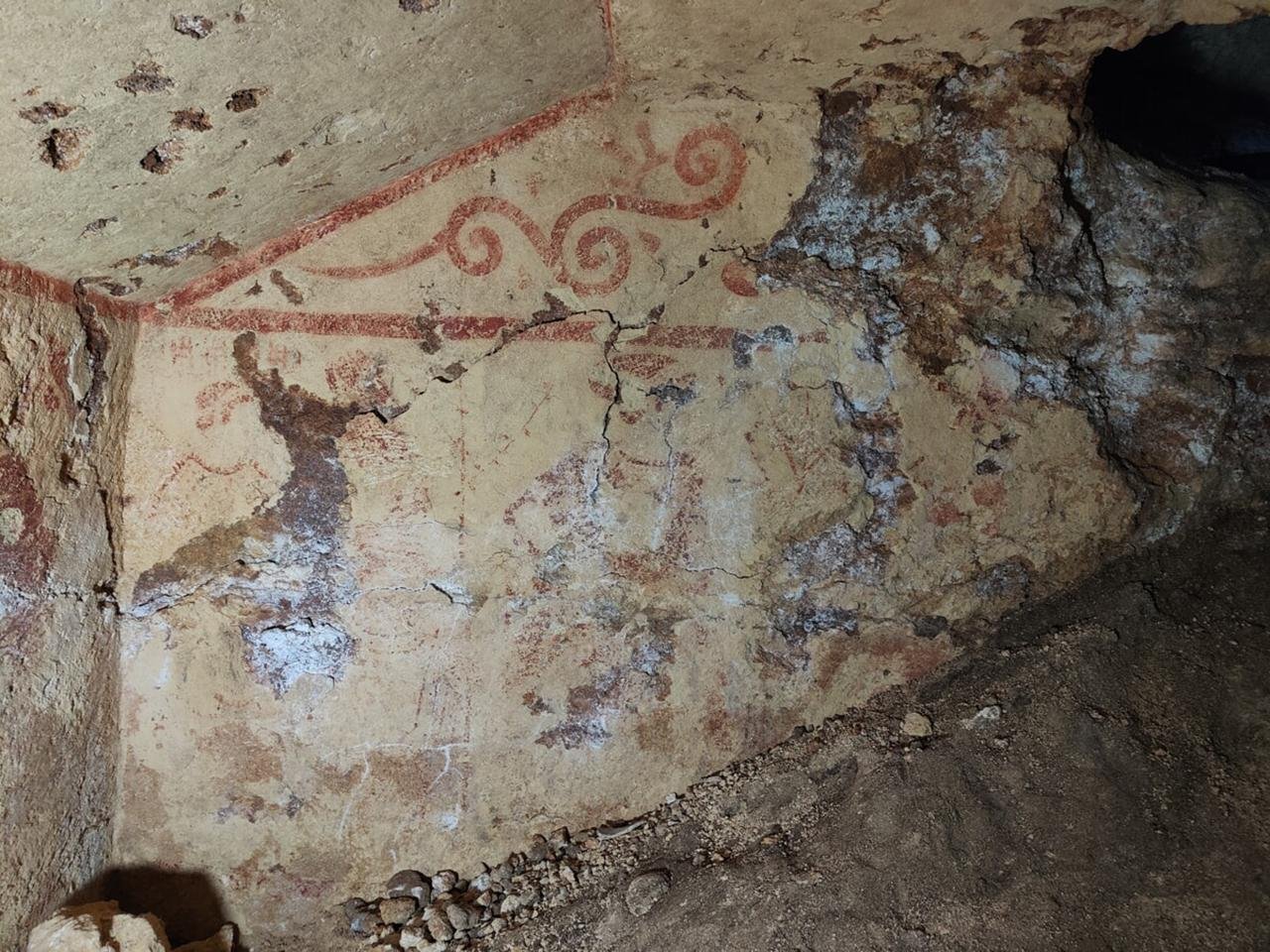 Extraordinary painted tomb discovered in Tarquinia’s Etruscan necropolis in Italy