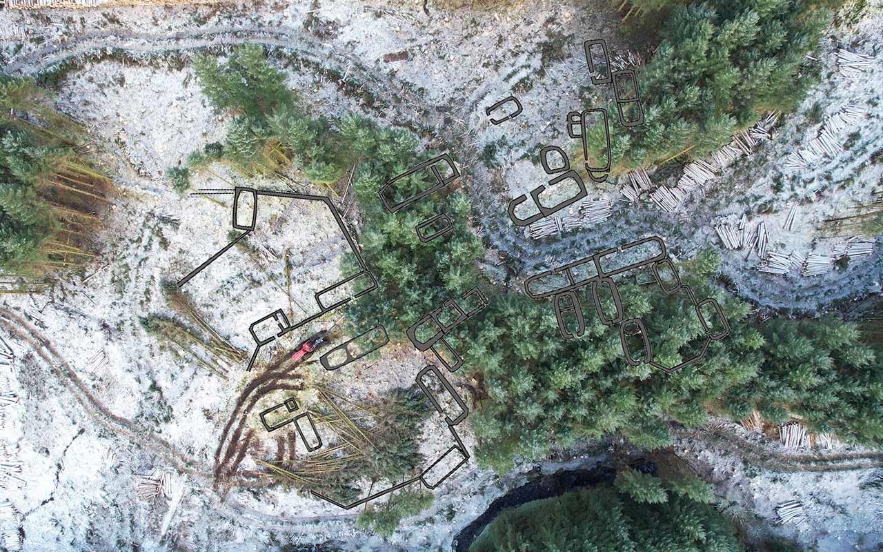 Ruins of post-medieval township discovered in Scottish forest