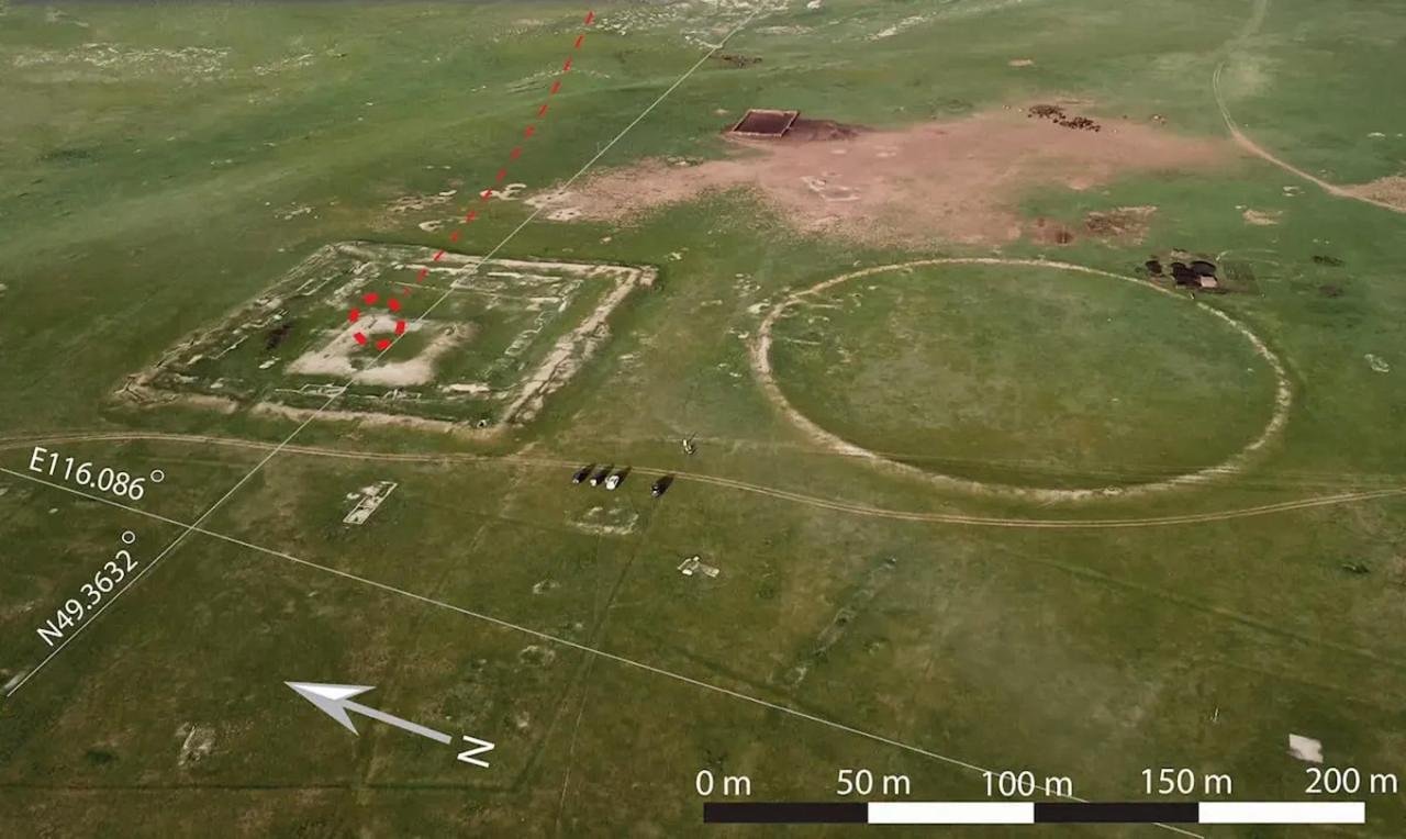 Pre-Mongolian elite woman’s grave with silk cloak found in abandoned fortress