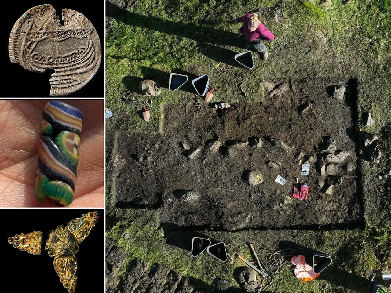 Archaeologists unearth rich Viking women’s graves in Norway with jewelry and coins