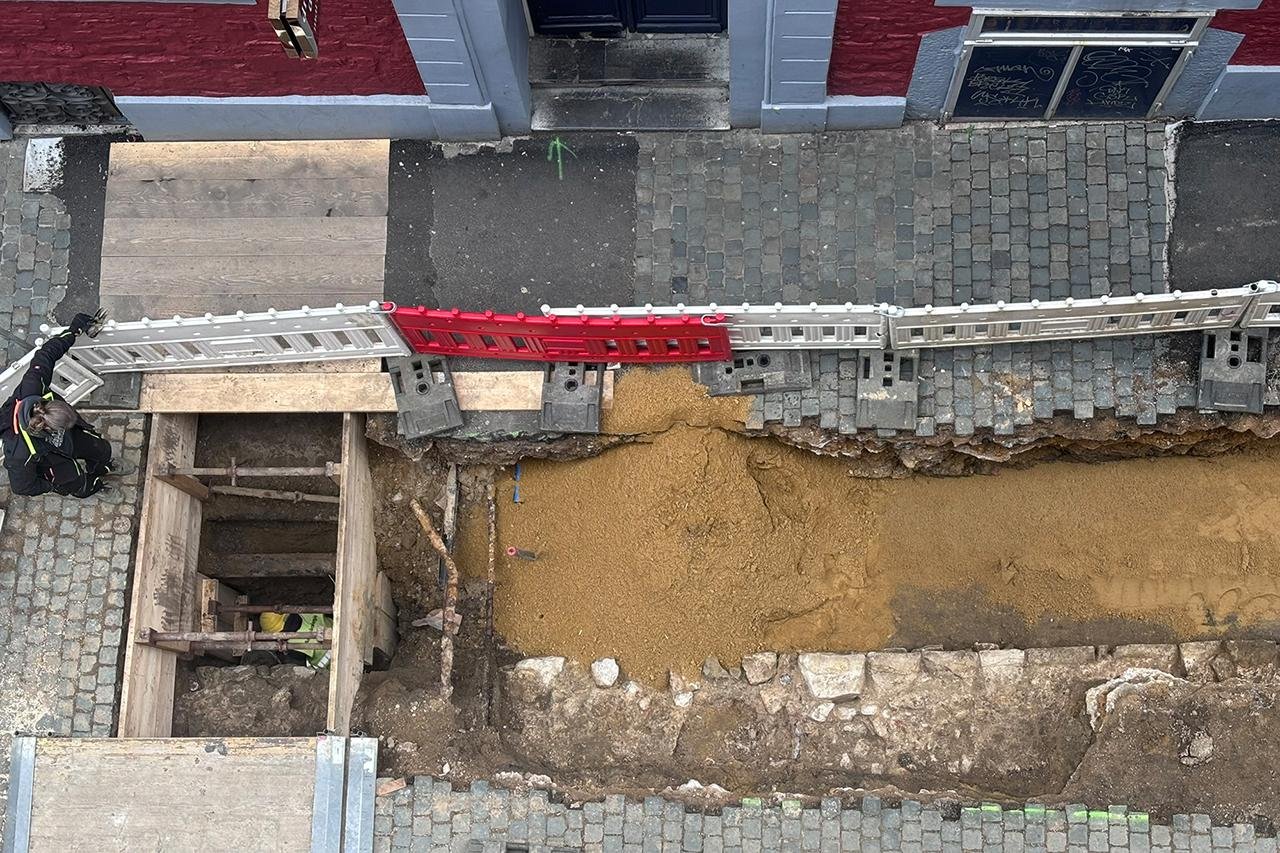 Ancient Roman defensive wall found in Aachen, Germany