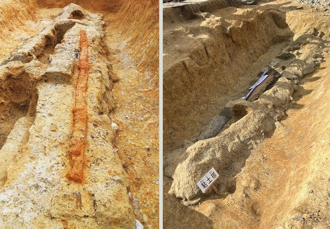 Giant 2.3-meter dakoken sword unearthed In Japan Giant 2.3-meter dakoken sword unearthed In Japan