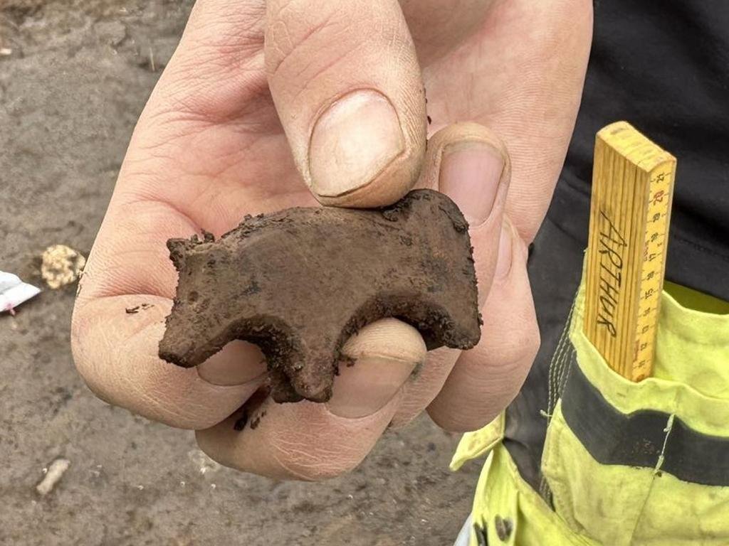 Viking Age toy carved from volcanic rock discovered in Iceland