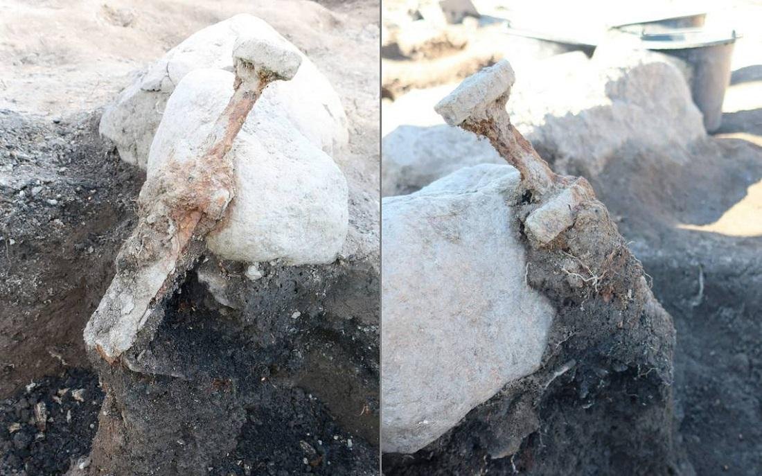 Archaeologists discovered a pair of 1,200-year-old Viking swords in Sweden