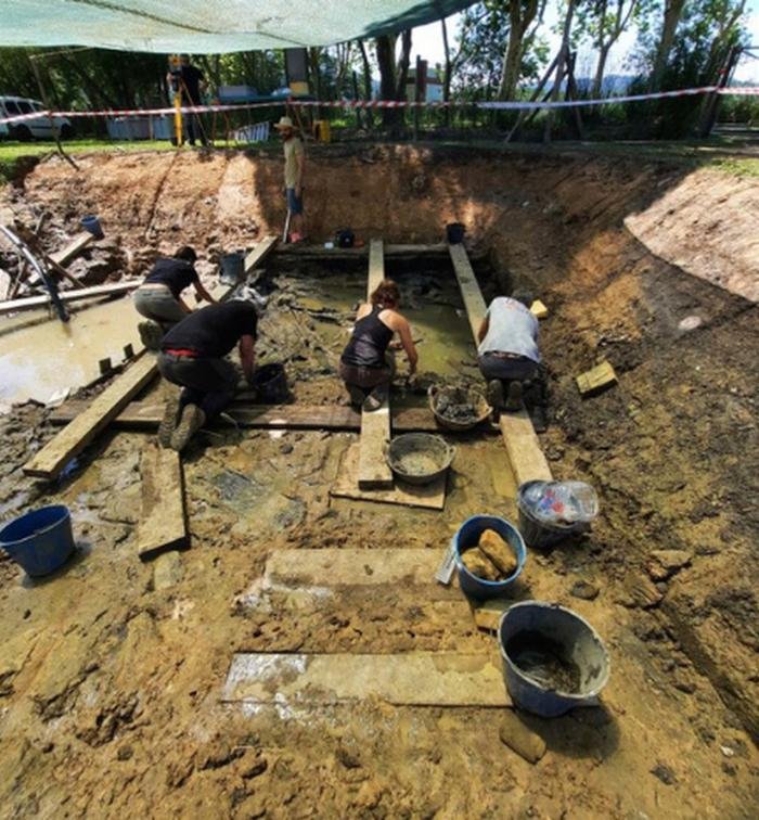 Preserved wooden elements discovered at La Draga Neolithic settlement