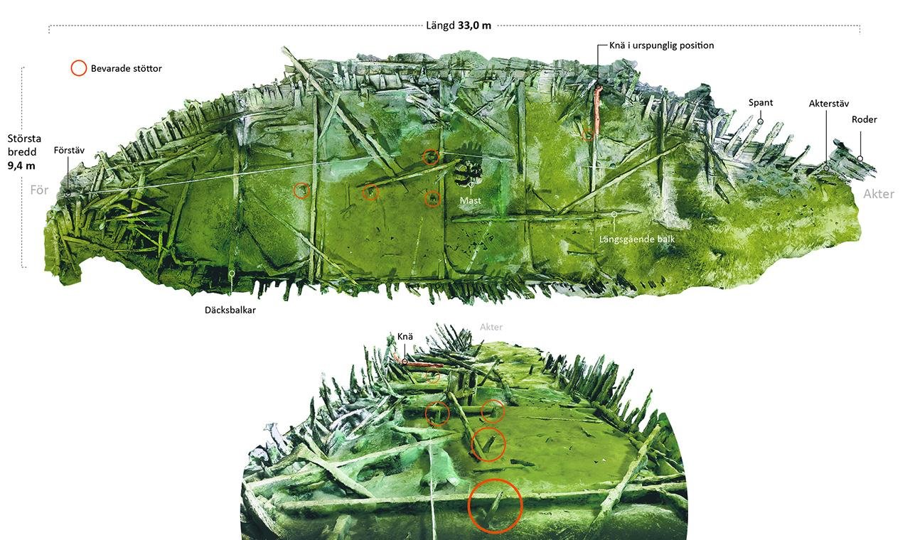 Oldest carvel-built ship in Nordic region discovered in Sweden