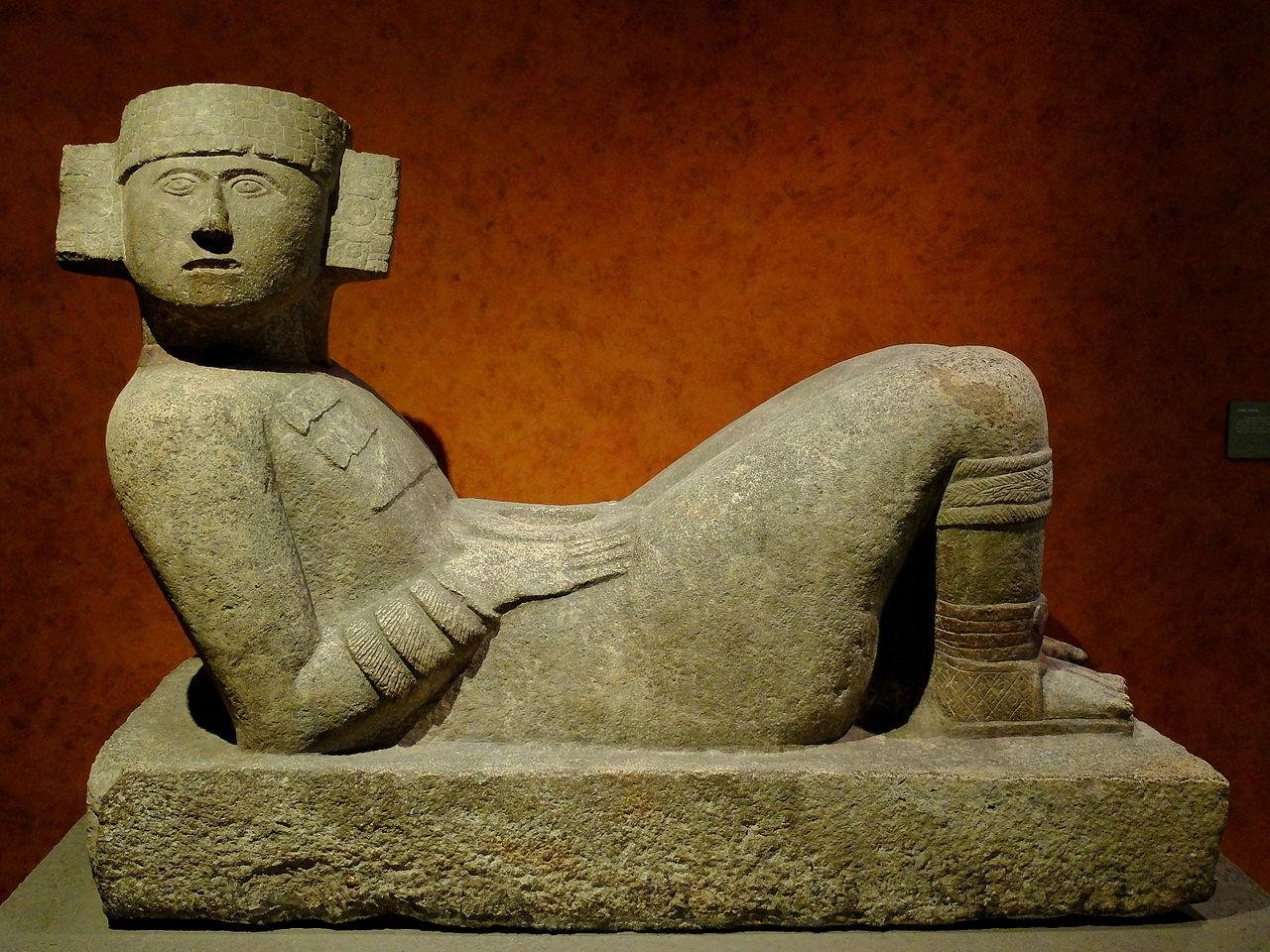 Pre-Hispanic Chac Mool sculpture unearthed in Pátzcuaro, Mexico Pre-Hispanic Chac Mool sculpture unearthed in Pátzcuaro, Mexico