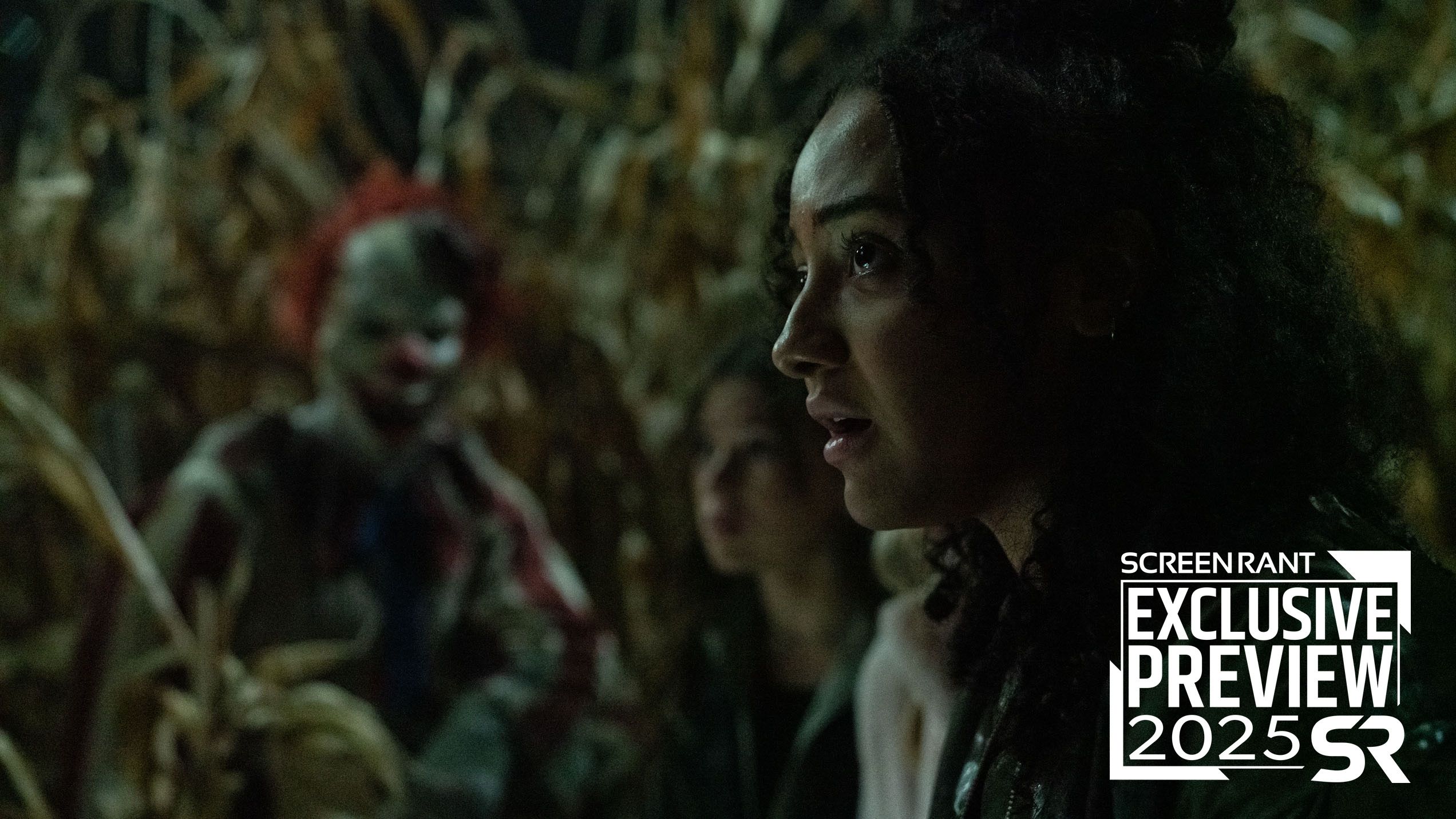 Exclusive Clown In A Cornfield Image Chillingly Captures A Slasher Victim Just Before The Kill