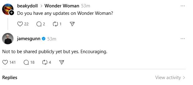 James Gunn Gives First Major DCU Wonder Woman Update Of 2025 And It’s “Encouraging”