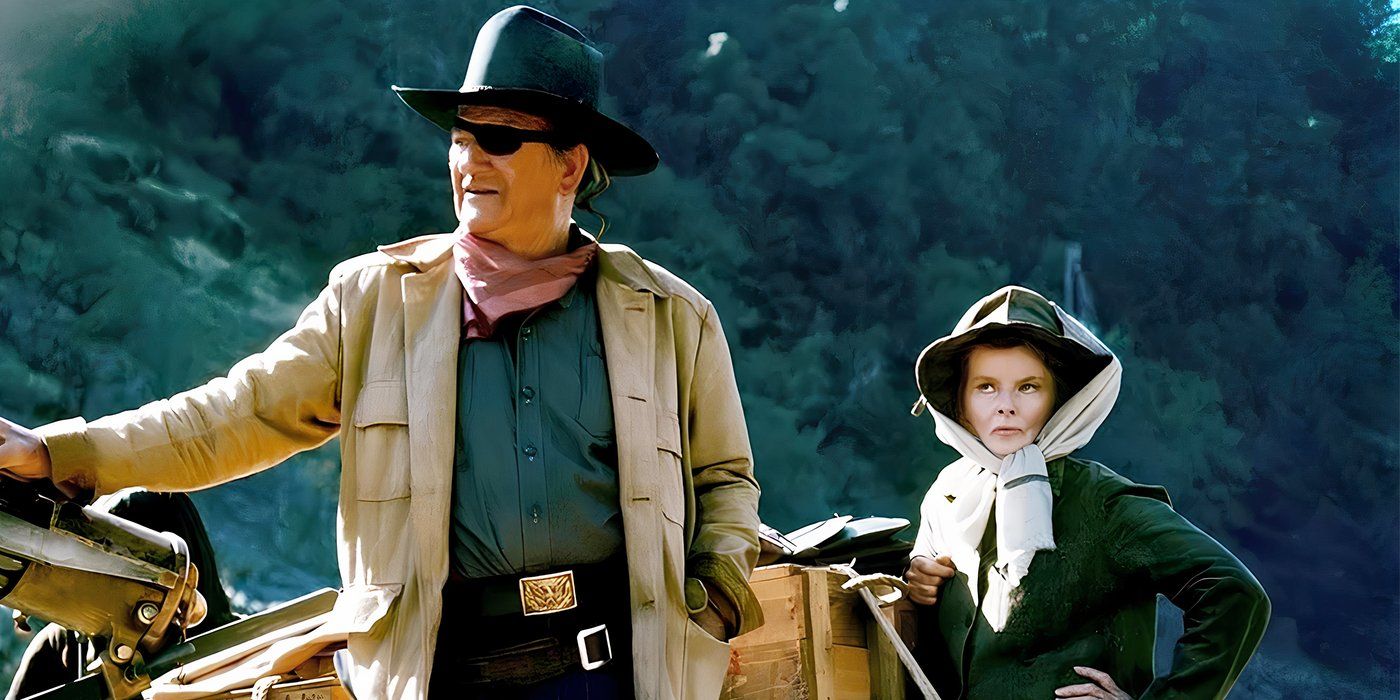 John Wayne Returned To His Only Oscar-Winning Role For This 1975 Western With Katharine Hepburn