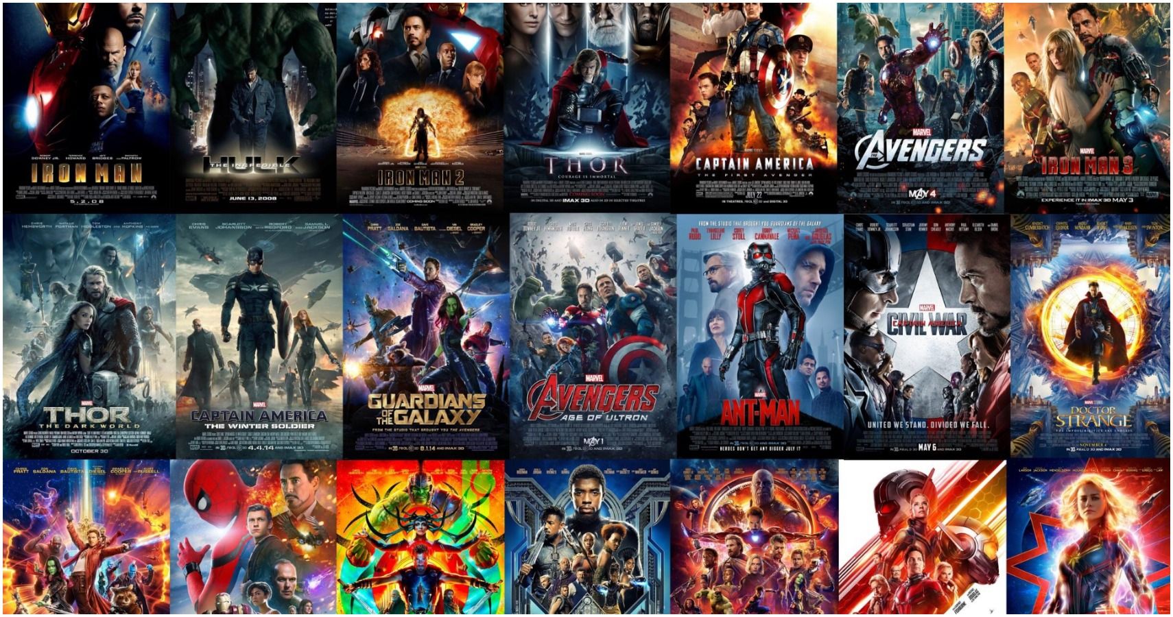 Marvel Movies In Order – How To Watch The Complete MCU Timeline Marvel Movies In Order – How To Watch The Complete MCU Timeline