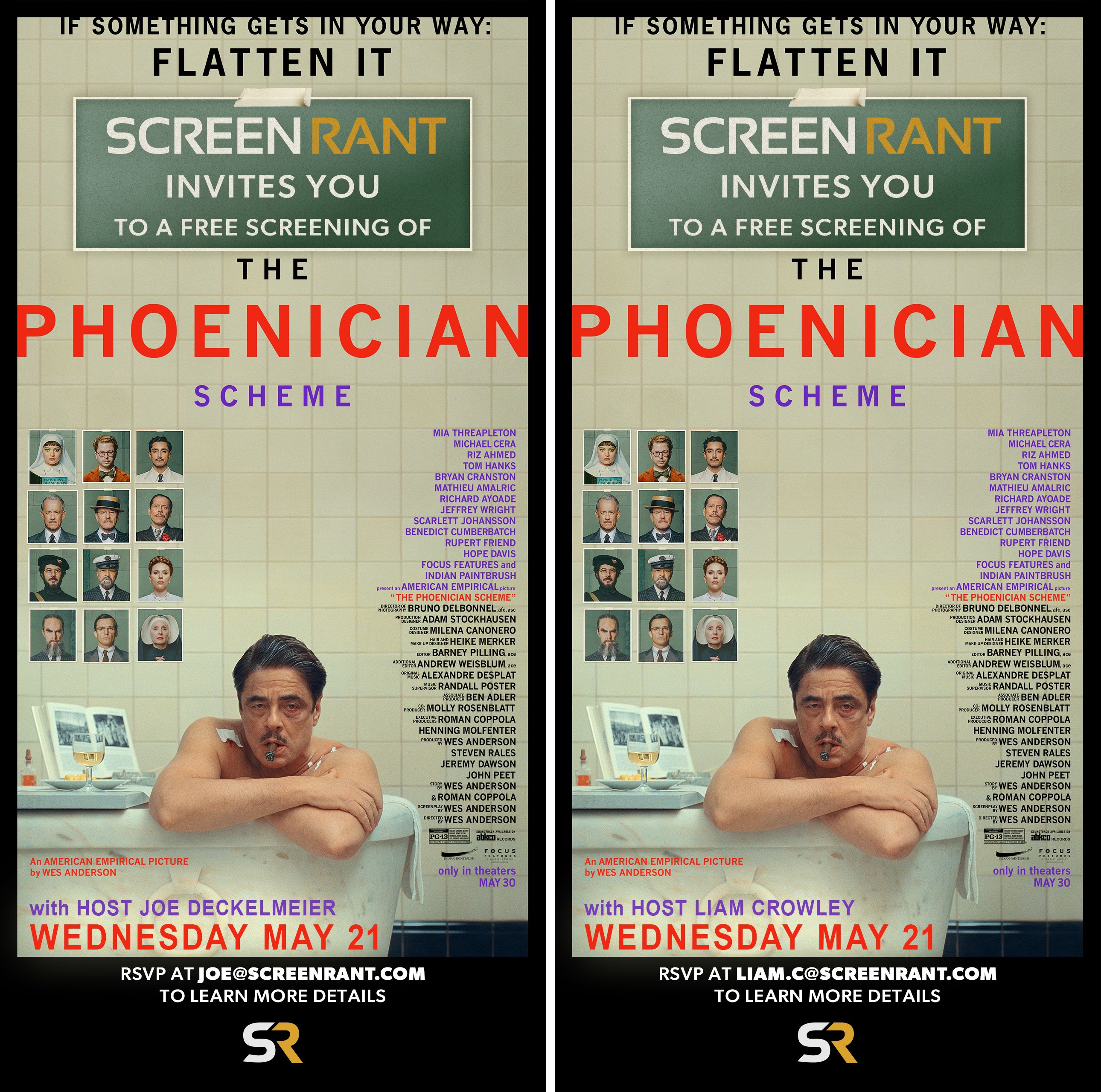 Win Tickets To See Wes Anderson’s The Phoenician Scheme With ScreenRant!