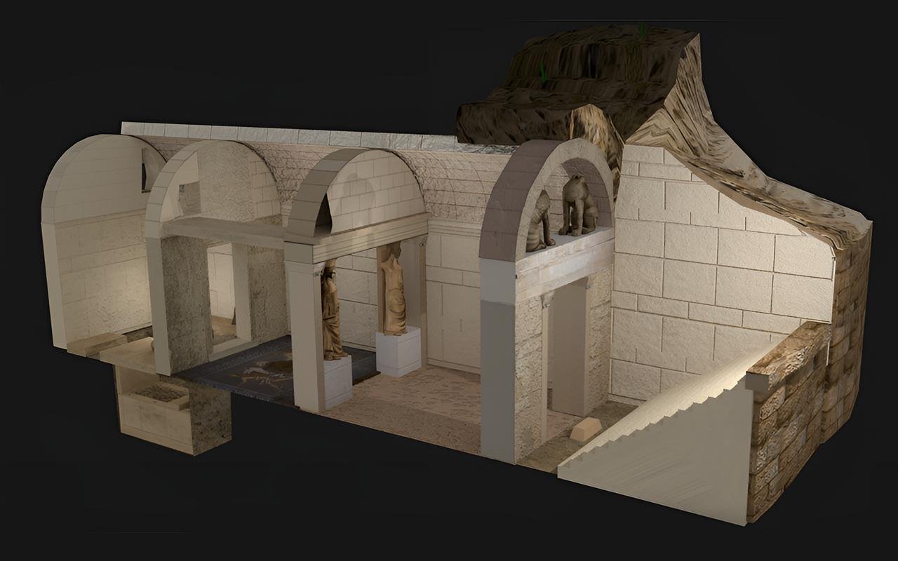 Tomb built for Alexander the Great’s best friend, Hephaestion, aligned with winter solstice