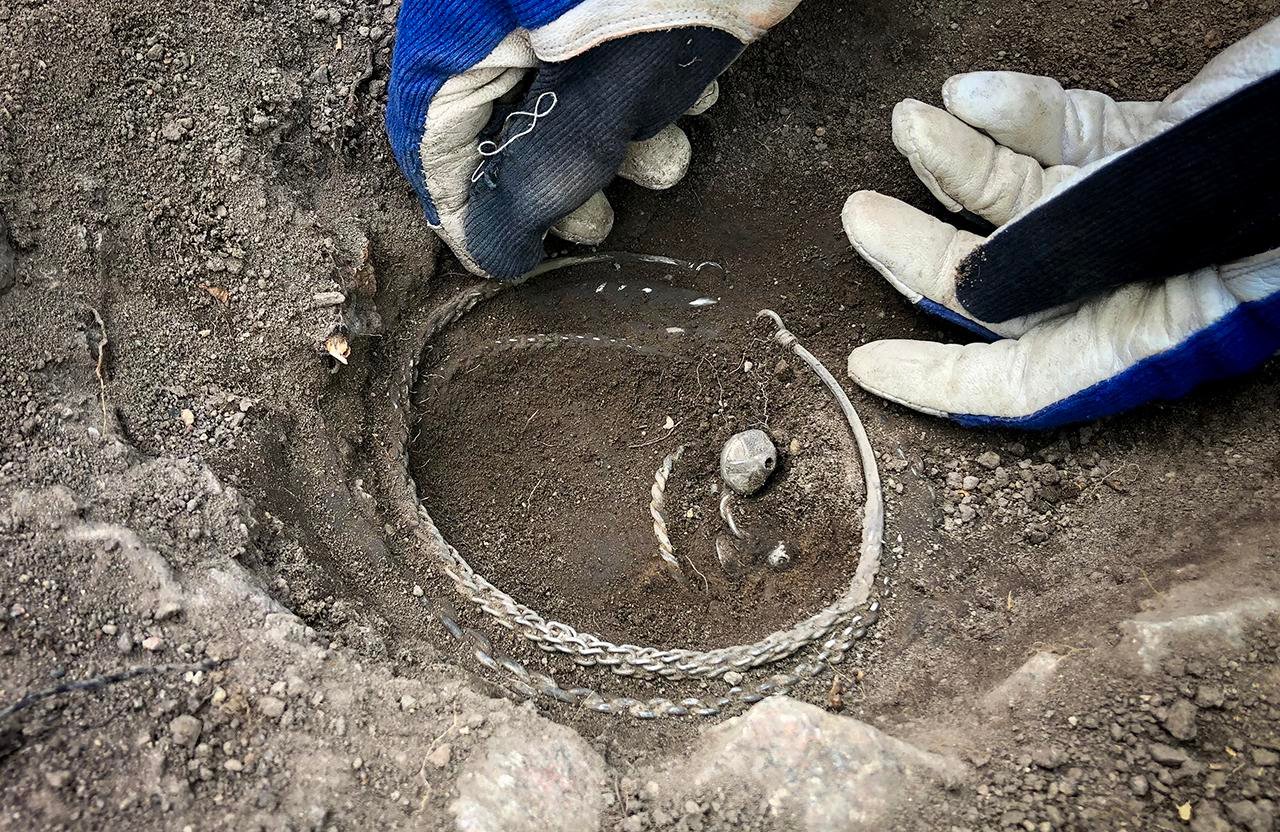 Viking-era silver treasure and farm discovered in Täby, Sweden