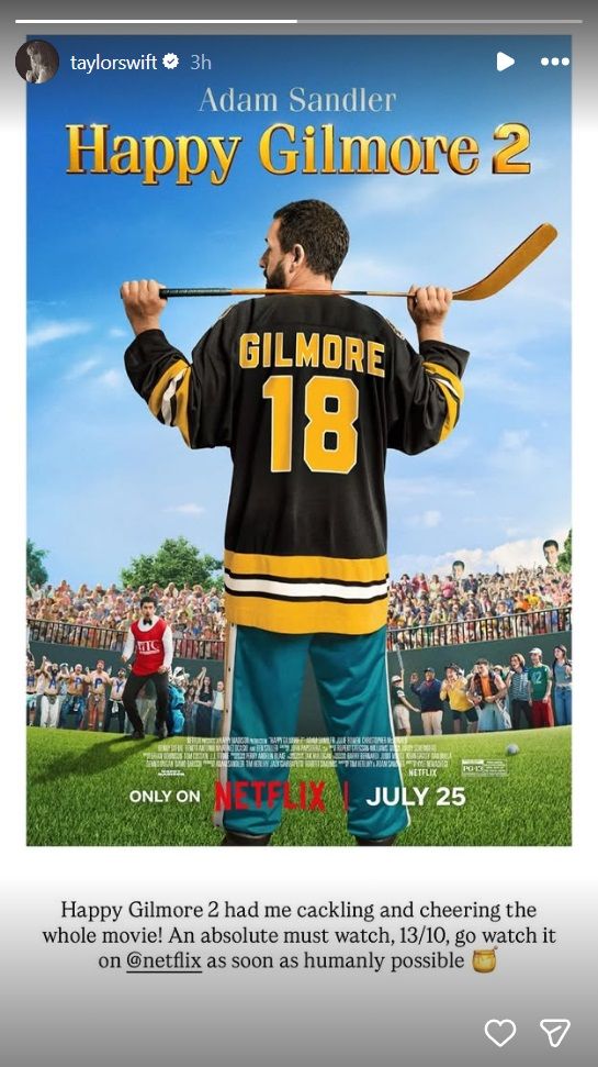 Happy Gilmore 2 Is Declared “A Must-Watch” By A Major Popstar With A 13/10 Review Happy Gilmore 2 Is Declared “A Must-Watch” By A Major Popstar With A 13/10 Review