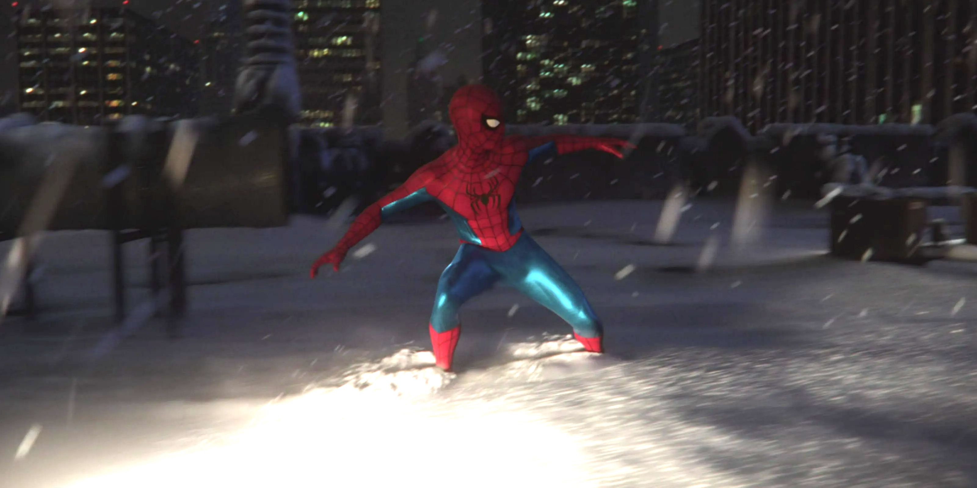 Tom Holland’s New Spider-Man Costume Revealed In MCU Phase 6 Set Video Tom Holland’s New Spider-Man Costume Revealed In MCU Phase 6 Set Video