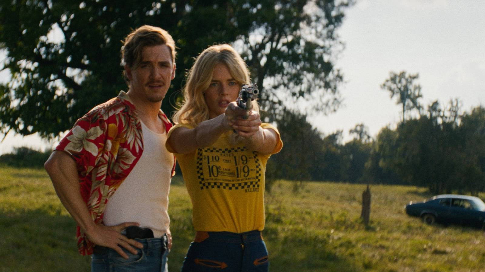 Carolina Caroline Review: Samara Weaving & Kyle Gallner Dazzle In Familiar But Thrilling Bank Robber Story