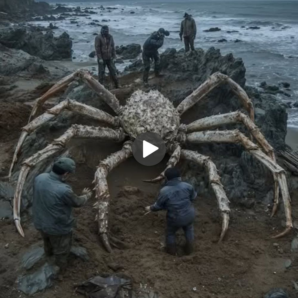 Gigantic Fossilized Crab Found in Japanese Shoreline Rocks